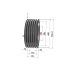 Poulie trapézoïdale SPC / C - 6 gorges - Ø400 mm - Moyeu amovible 4040 - Fonte