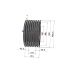 Poulie trapézoïdale SPC / C - 8 gorges - Ø400 mm - Moyeu amovible 4545 - Fonte