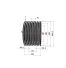 Poulie trapézoïdale SPC / C - 10 gorges - Ø400 mm - Moyeu amovible 5050 - Fonte