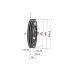 Poulie trapézoïdale SPC / C - 2 gorges - Ø450 mm - Moyeu amovible 3535 - Fonte