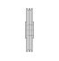 Poulie trapézoïdale SPC / C - 2 gorges - Ø450 mm - Moyeu amovible 3535 - Fonte
