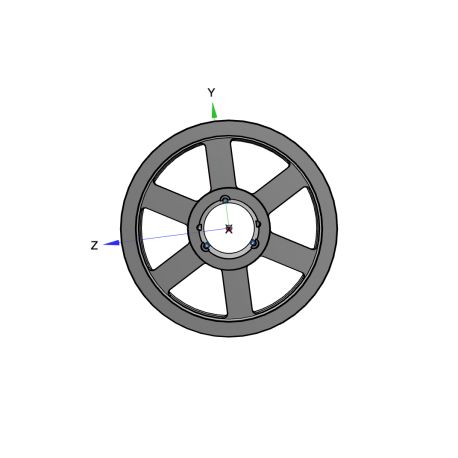 Poulie trapézoïdale SPC / C - 3 gorges - Ø450 mm - Moyeu amovible 3535 - Fonte