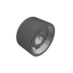 Poulie trapézoïdale SPC / C - 10 gorges - Ø450 mm - Moyeu amovible 5050 - Fonte