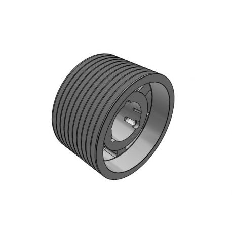 Poulie trapézoïdale SPC / C - 10 gorges - Ø450 mm - Moyeu amovible 5050 - Fonte