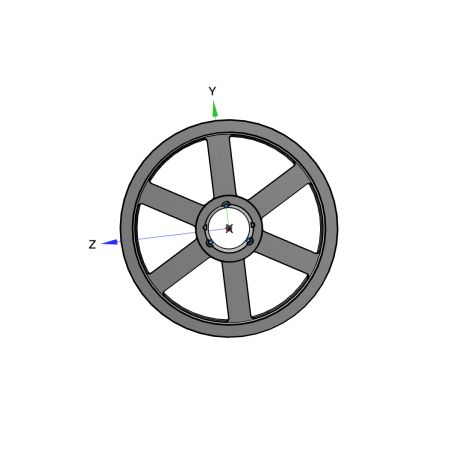 Poulie trapézoïdale SPC / C - 3 gorges - Ø560 mm - Moyeu amovible 3535 - Fonte