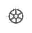 Poulie trapézoïdale SPC / C - 4 gorges - Ø560 mm - Moyeu amovible 4040 - Fonte