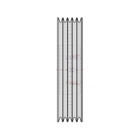 Poulie trapézoïdale SPC / C - 5 gorges - Ø560 mm - Moyeu amovible 4545 - Fonte
