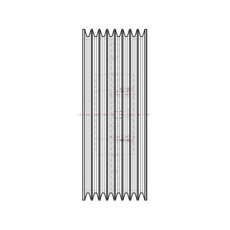Poulie trapézoïdale SPC / C - 8 gorges - Ø560 mm - Moyeu amovible 5050 - Fonte