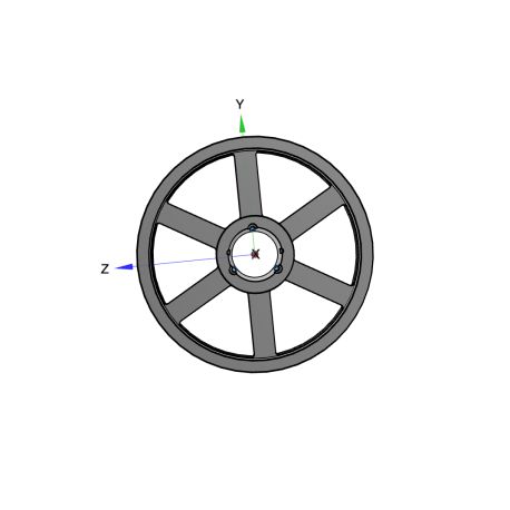 Poulie trapézoïdale SPC / C - 3 gorges - Ø630 mm - Moyeu amovible 4040 - Fonte