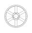 Poulie trapézoïdale SPC / C - 3 gorges - Ø630 mm - Moyeu amovible 4040 - Fonte