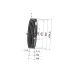 Poulie trapézoïdale SPC / C - 4 gorges - Ø630 mm - Moyeu amovible4545 - Fonte
