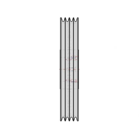 Poulie trapézoïdale SPC / C - 4 gorges - Ø630 mm - Moyeu amovible4545 - Fonte