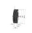 Poulie trapézoïdale SPC / C - 6 gorges - Ø630 mm - Moyeu amovible 5050 - Fonte