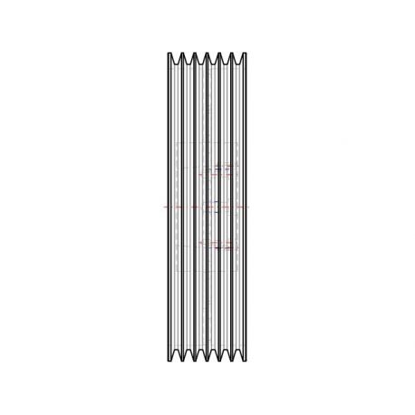 Poulie trapézoïdale SPC / C - 6 gorges - Ø630 mm - Moyeu amovible 5050 - Fonte