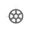 Poulie trapézoïdale SPC / C - 6 gorges - Ø630 mm - Moyeu amovible 5050 - Fonte