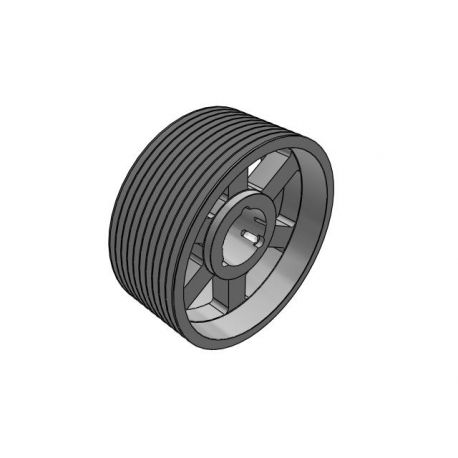 Poulie trapézoïdale SPC / C - 10 gorges - Ø630 mm - Moyeu amovible 5050 - Fonte
