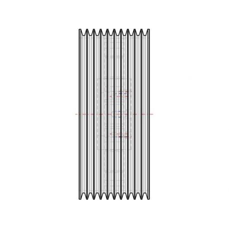 Poulie trapézoïdale SPC / C - 10 gorges - Ø630 mm - Moyeu amovible 5050 - Fonte