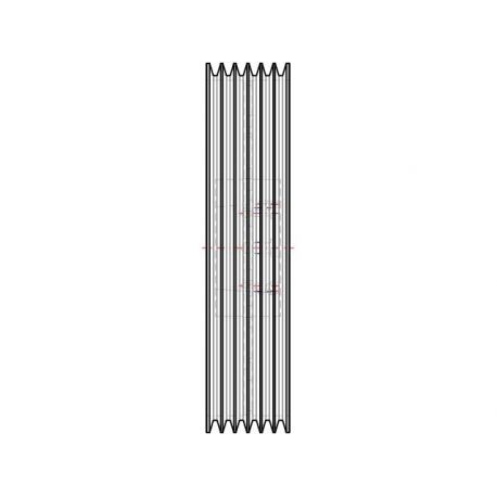 Poulie trapézoïdale SPC / C - 6 gorges - Ø710 mm - Moyeu amovible 5050 - Fonte