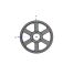 Poulie trapézoïdale SPC / C - 6 gorges - Ø710 mm - Moyeu amovible 5050 - Fonte