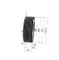 Poulie trapézoïdale SPC / C - 8 gorges - Ø710 mm - Moyeu amovible 5050 - Fonte