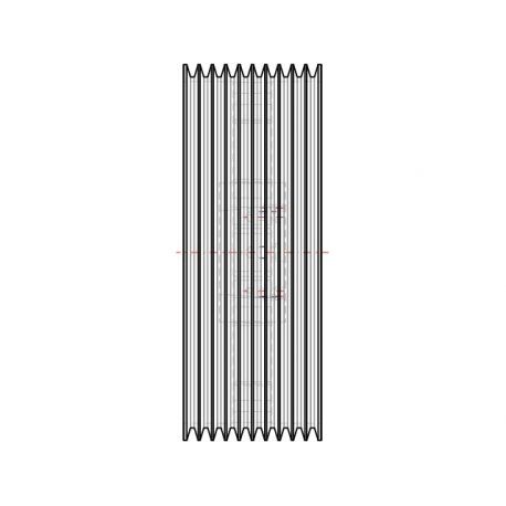 Poulie trapézoïdale SPC / C - 10 gorges - Ø710 mm - Moyeu amovible 5050 - Fonte