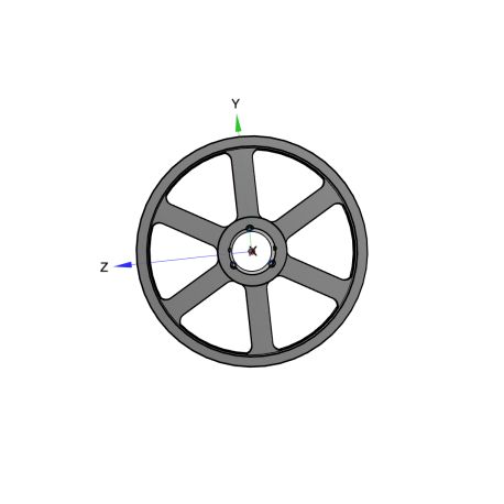 Poulie trapézoïdale SPC / C - 3 gorges - Ø800 mm - Moyeu amovible 4545 - Fonte