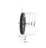 Poulie trapézoïdale SPC / C - 3 gorges - Ø1000 mm - Moyeu amovible 5050 - Fonte