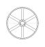 Poulie trapézoïdale SPC / C - 3 gorges - Ø1250 mm - Moyeu amovible 5050 - Fonte