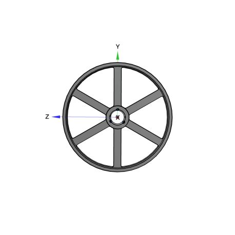 Poulie trapézoïdale SPC / C - 5 gorges - Ø1250 mm - Moyeu amovible 5050 - Fonte