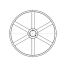 Poulie trapézoïdale SPC / C - 5 gorges - Ø1250 mm - Moyeu amovible 5050 - Fonte