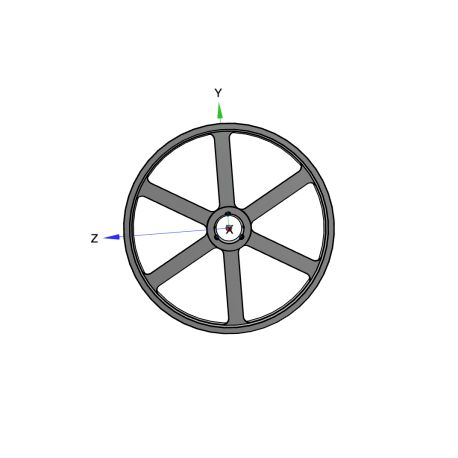 Poulie trapézoïdale SPC / C - 6 gorges - Ø1250 mm - Moyeu amovible 5050 - Fonte