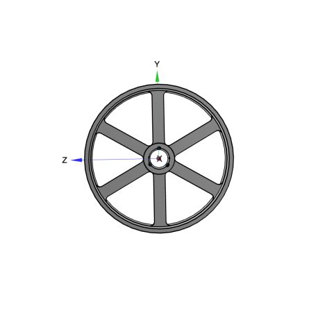 Poulie trapézoïdale SPC / C - 8 gorges - Ø1250 mm - Moyeu amovible 5050 - Fonte