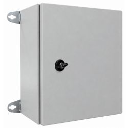 Armoire électrique en métal 300x200x150mm - étanche IP66, IK10 - Livré avec tôle de fond