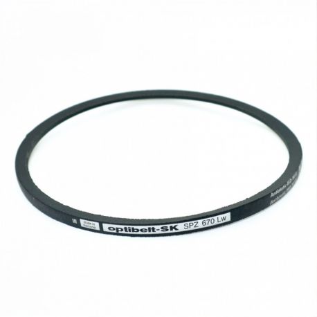 Courroie trapézoïdale étroite lisse SPZ 670 - Optibelt SK - 10x8mm