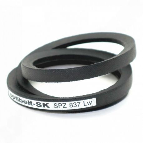 Courroie trapézoïdale lisse SPZ 837 - Optibelt SK - 10x8mm