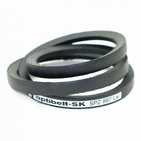 Courroie trapézoïdale lisse SPZ 887 - Optibelt SK - 10x8mm