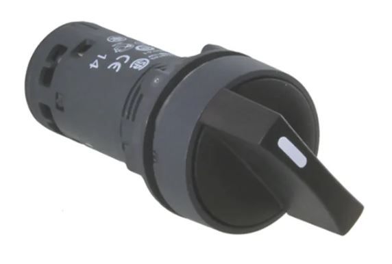 Interrupteur Rotatif Métal 2-3 Positions Avec Bouton Poussoir - Étanche IP65, 1-15A - Neuf