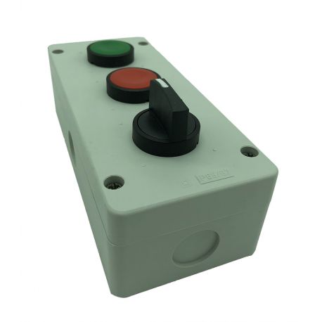 Boite à boutons poussoirs, 3 emplacements