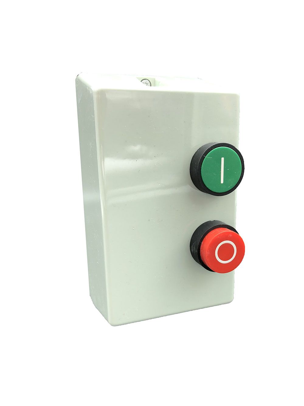 Boîte de commutation de sécurité électrique sur fond d'isolement