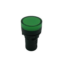 Voyant LED Vert 230Vac - Étanche IP65, Perçage Ø22mm