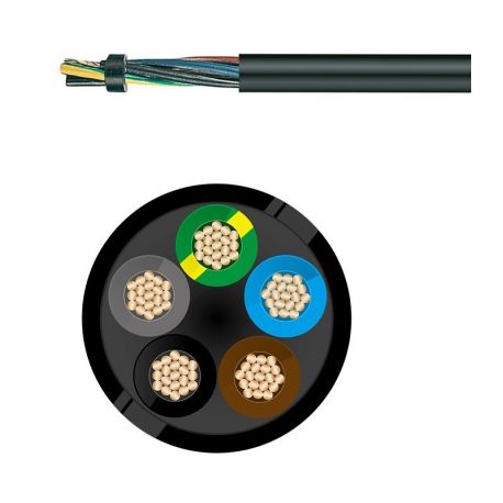 Câble électrique souple H05RR-F 5G2.5MM² Câble électrique souple H05RR-F 5G2.5MM²
