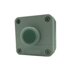 Boite 1 bouton poussoir vert - IP65 - 1NO