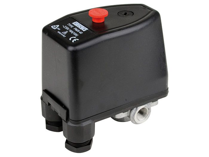 Pressostat à Membrane Réglable - Acier Inoxydable Et Caoutchouc - Pour Air Comprimé Ou Eau - Plage 0.1 à 1 MPa