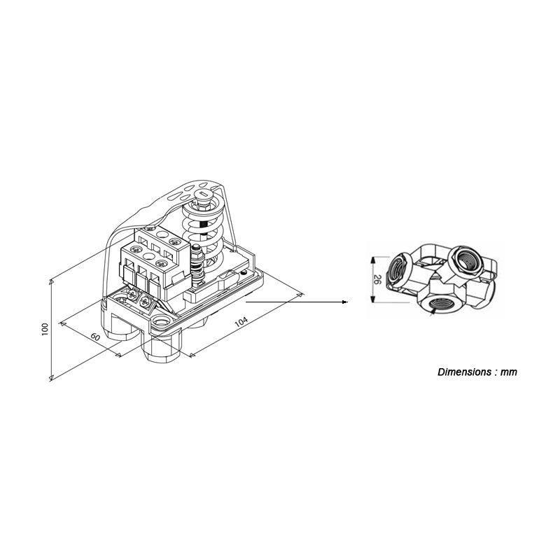 Réglage du pressostat de compresseur d'air