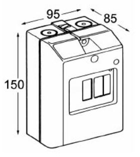 Dimensions coffret IP65