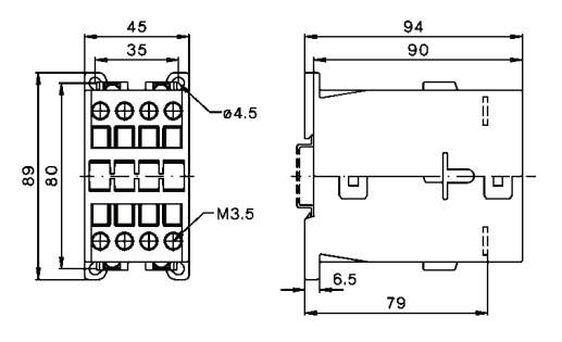 Contacteur tripolaire 18A 7.5KW, commande bobine 230VAC, 1NO, LT1