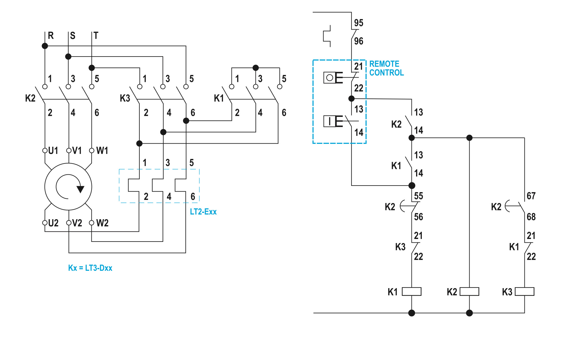 Démarreur Moteur Étoile/Triangle avec Disjoncteur et Interrupteur Général  DMETIGD 18,5 kW Tri 400 V IP55 Boutons Marche/Arrêt