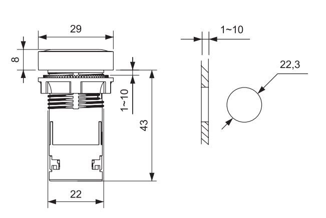 dimensions-bouton-poussoir