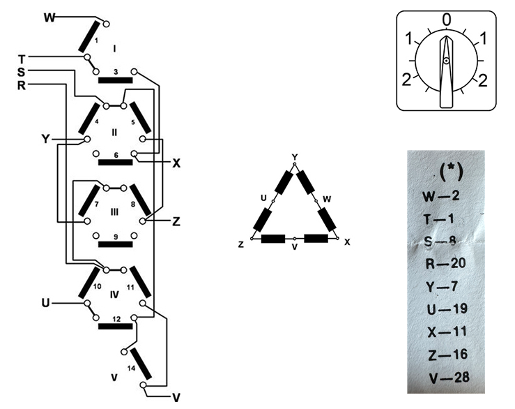 Commutateur démarrage étoile triangle moteur triphasé ck61